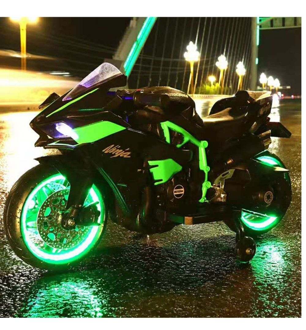 Moto a Bateria Ninja Verde - Imagen 3