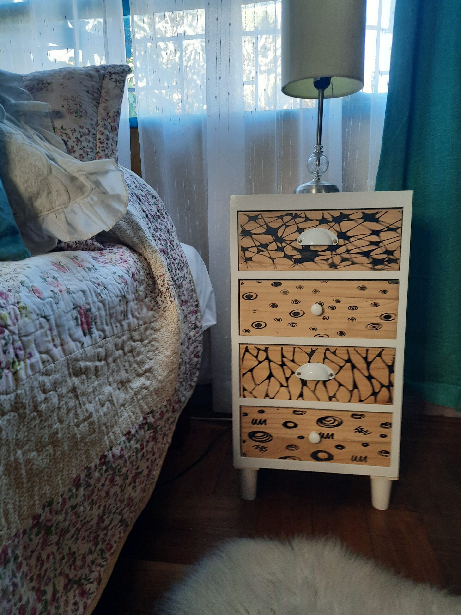 CHARLOTTE VELADOR 100% MADERA DISEÑO PRINT - Imagen 10