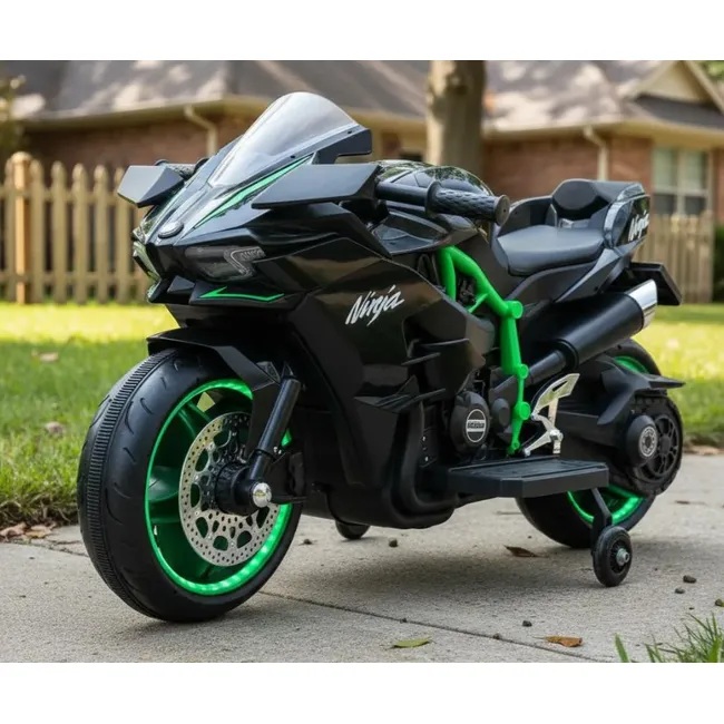 Moto a Bateria Ninja Verde - Imagen 5